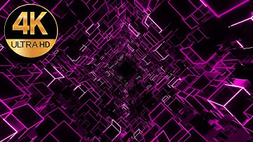 10 hour 4k fast moving metallic pink color Relaxing Neon light abstract background video, animation