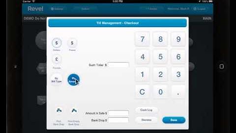 Revel iPad POS - Till Management