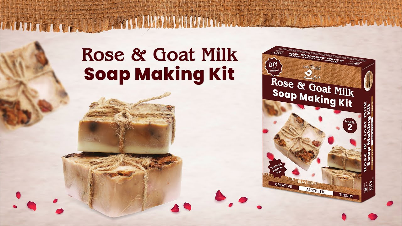 DIY Rose & Goat milk soap making
