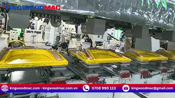 MÁY PHAY CNC 3D 5 TRỤC THAY DAO TỰ ĐỘNG LÀM TỰA GHẾ MÊ GHẾ KINGWOODMAC KW 3612 ATC
