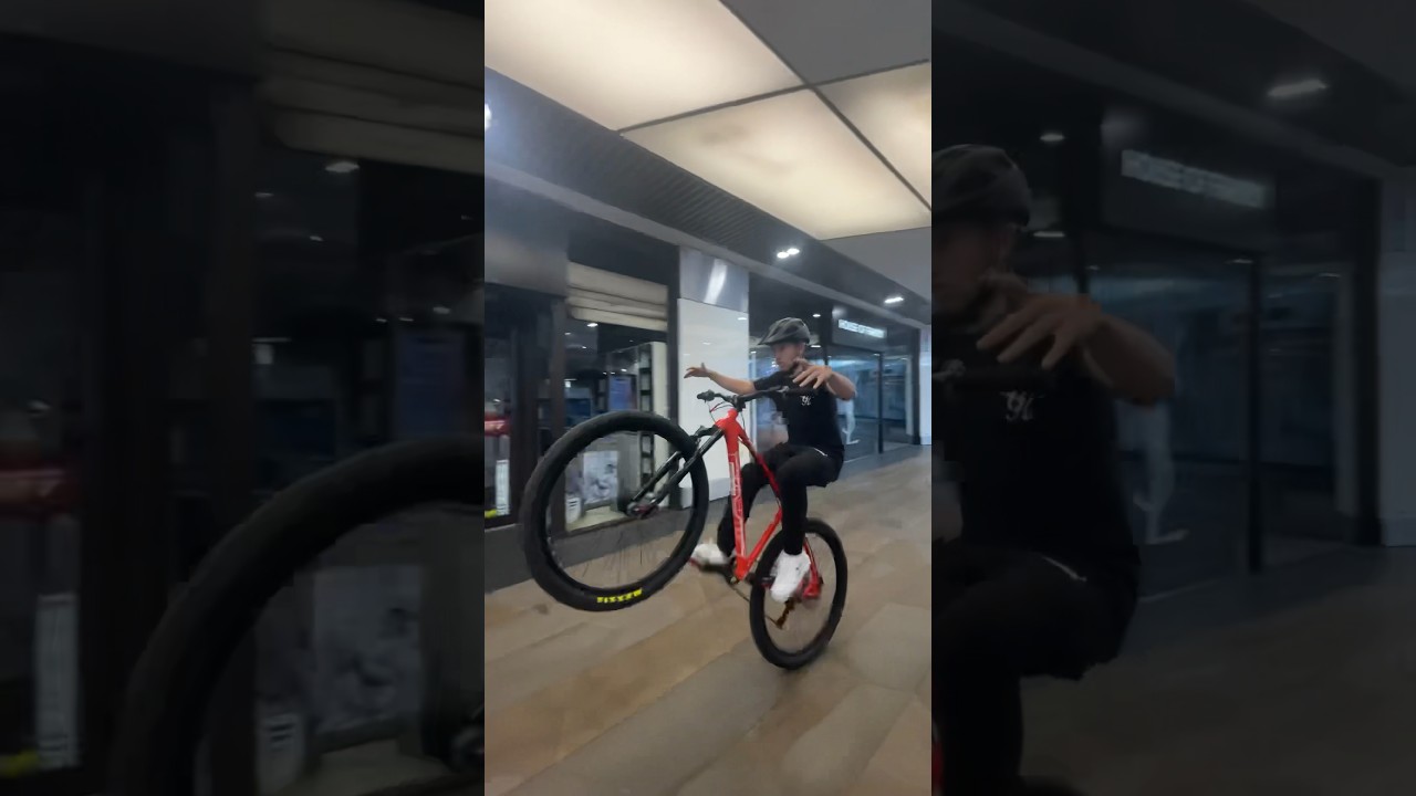 No handed wheelie😅