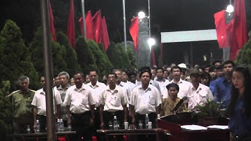 Lễ Chào cờ (Lễ thắp nến tri ân các anh hùng liệt sỹ năm 2015)