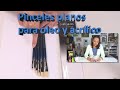 Prueba de pinceles planos para oleo y acrílicos