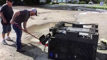 45 x 48 x 34 Collapsible Bulk Container Gorilla Testing