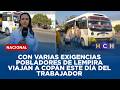 Con varias exigencias pobladores de Lempira viajan a Copán este Día del Trabajador