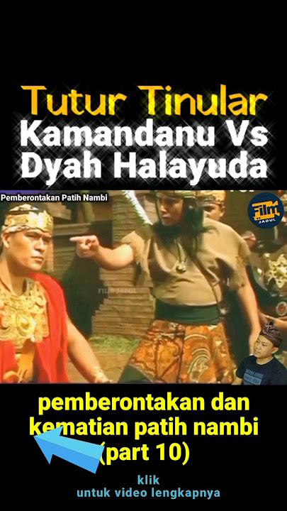 Kamandanu Vs Dyah Halayudha #tuturtinular