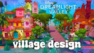 VILLAGE DESIGN WITH BELLE'S COTTAGE & CASITA 🌳 Wild Tangle Eternity Isle | Disney Dreamlight Valley