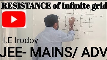 physics IIT-JEE/ Advanced  I.E Irodov problem Resistance of infinite grid