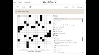Full The Atlantic Crossword 20/09/2026 Update