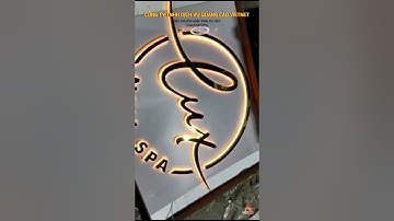 CHỮ INOX ÂM ĐÈN HẮT SÁNG CHÂN NAIL & SPA - BẢNG HIỆU QUẢNG CÁO ĐẸP 2023