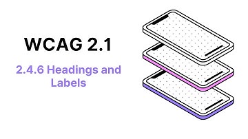 WCAG 2.1 Guideline 2.4.6 Headings and Labels