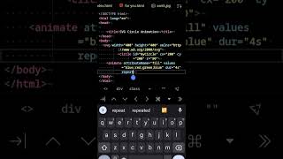 Svg circle animation | svg animation #svg #html #viral