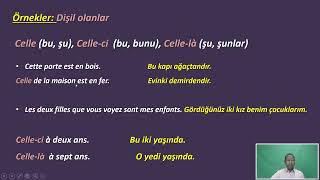 4. Ders (Fransızca). Le Pronom - Zamir (Devam) A2