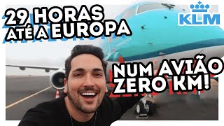 LEVEI UM AVIÃO 0 km do INTERIOR DE SP até AMSTERDAM - KLM EMBRAER 175