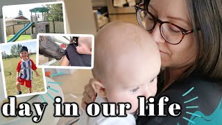 DAY IN OUR LIFE - taking baby to a farm, starting soccer, new house stuff // lindsey delight