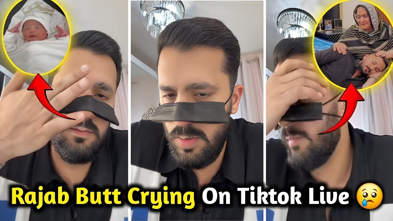 Rajab Butt Crying On Tiktok Live 😢 | Missing Emaan Kivaan & Maa g | Rajab Butt Tiktok Live 