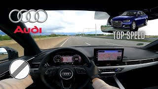 2023 Audi A4 40 Tfsi Advanced Quattro Pov Top Speed German Autobahn Drive Openautobahn