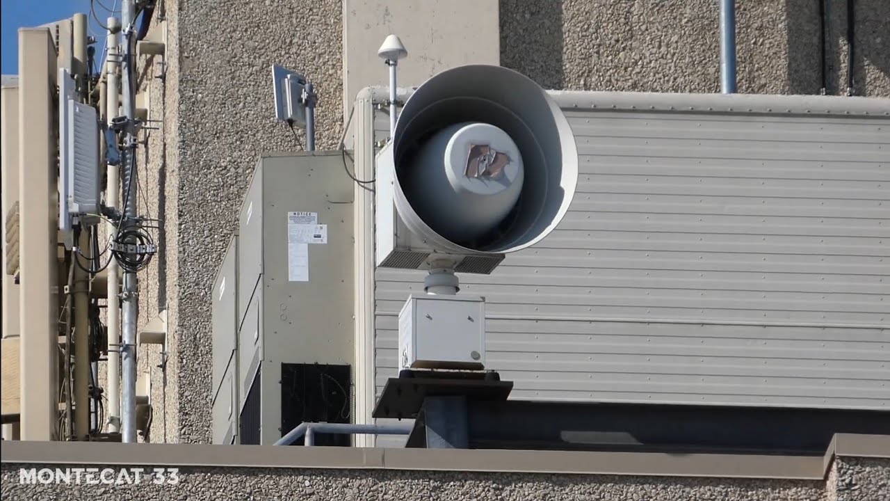 Roof Mounted Federal Signal 2001 SRNB Siren Test, Alert, Lacrosse, WI