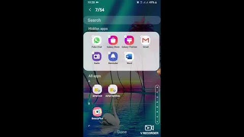 How to hide apps in samsung mobile in samsung j4 plus
