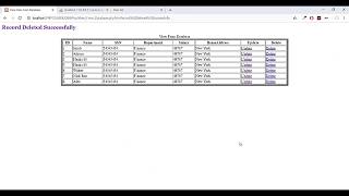 Employee Management System Deleting record part-10