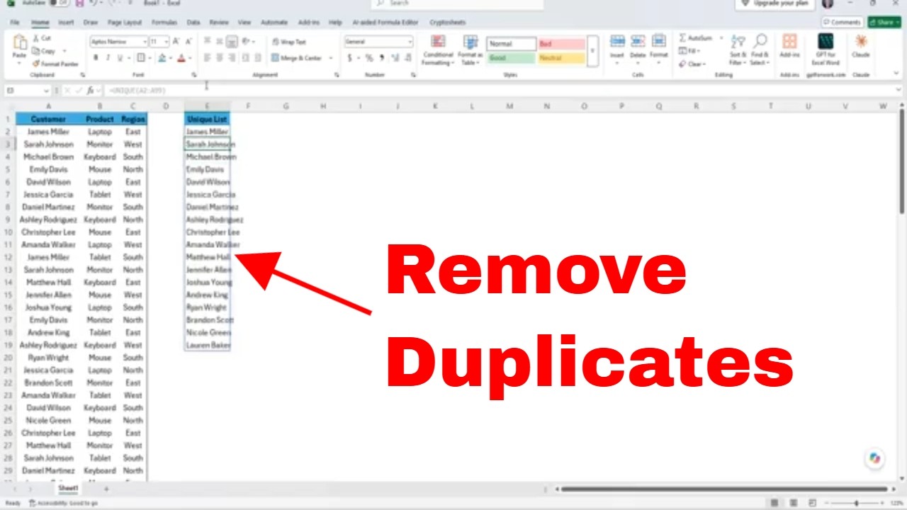 Excel Trick: Remove Duplicate Values in Seconds! 🤯 #excel #tutorial # ...