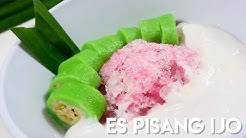 ES PISANG IJO SEGERR // BANANA RICE CAKE ROLL WITH COCONUT SAUCE AND BANANA SYRUP - Durasi: 5.35. 