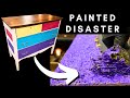 Ep. 78 Amazing RESTORATION of Nasty Painted ANTIQUE DRESSER