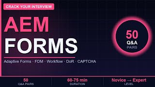 Famous AEM Forms Complete Interview Guide | 50 In-Depth Q&A | Novice to Expert Net Worth