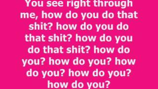 Nicki Minaj - Right Thru Me W/ Lyrics On Screen chords