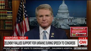 Rep. McCaul on CNN Discussing Ukraine, President Zelensky's Address to Congress, and Afghanistan