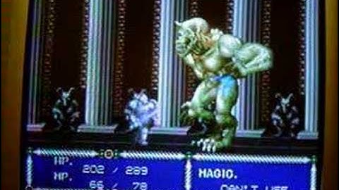 Sword of Vermilion - Stone Demon boss fight