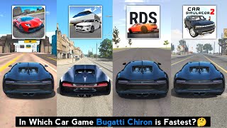 Bugatti Chiron Top Speed in Ultimate Car, 3D Driving Class, Real Driving School, Car Simulator 2 screenshot 2