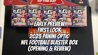 Early Preview First Look 2023 Panini Optic Nfl Football Blaster Box Opening Review 