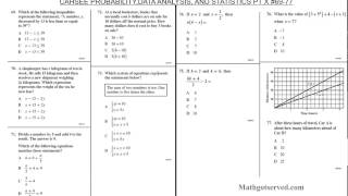 Algebra and Functions CAHSEE  pt X 69 77