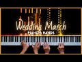 F mendelssohn wedding march 4 hands arrangement