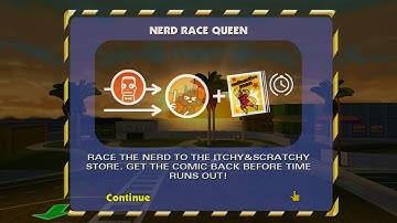 [4K] Nerd Race Queen | Level 3 | Mission 1 | The Simpsons Hit & Run