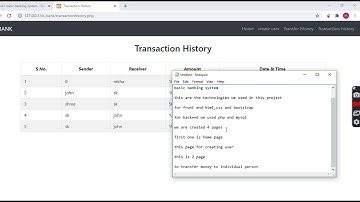Basic Banking System || web development intern|| The spark foundation