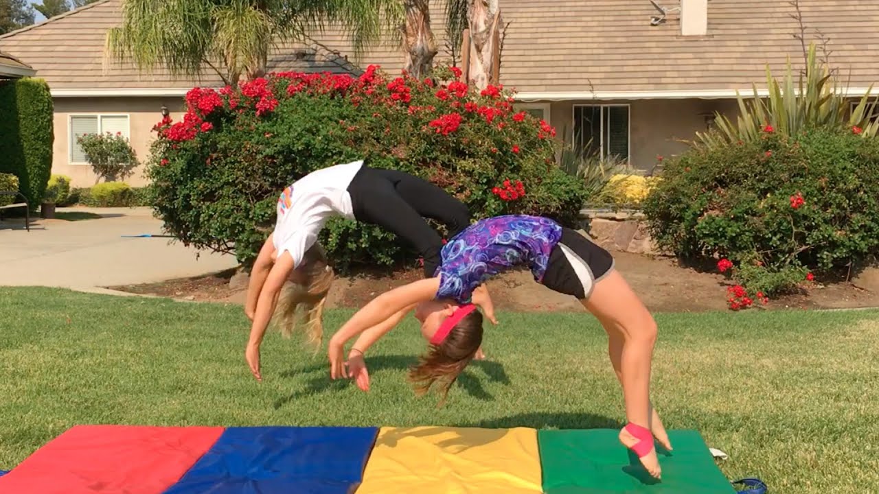 Gymnastics At Home with Karis - Bars, Beam, and Floor! - YouTube