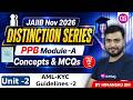 JAIIB Nov Exam Preparation | PPB Module A Unit 2 | AML-KYC Guidelines | By Himanshu Sir