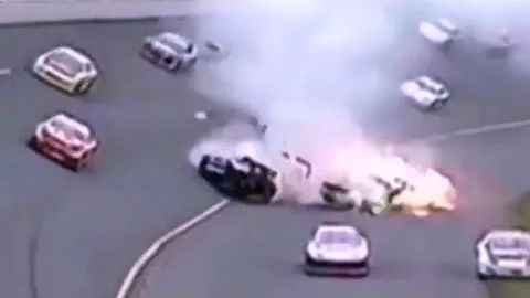 Tony Billings & Bill Clevenger heavy wreck @Dayton...