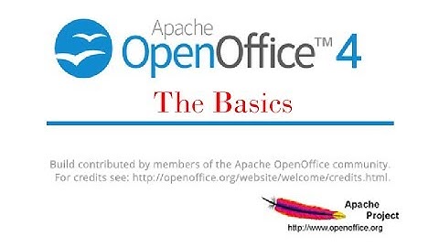 Open Office spreadsheet - The Basics