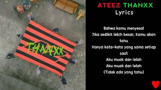 ATEEZ ‘THANXX' ~ [SUB INDO] | Terjemahkan Indonesia