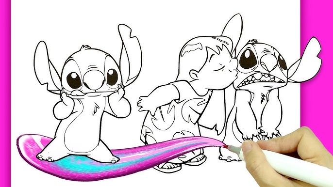 Coloring Lilo and Stitch Coloring Book Pages