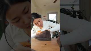 how to shorten uggs!