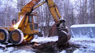 Pingon excavator filmed in Finland