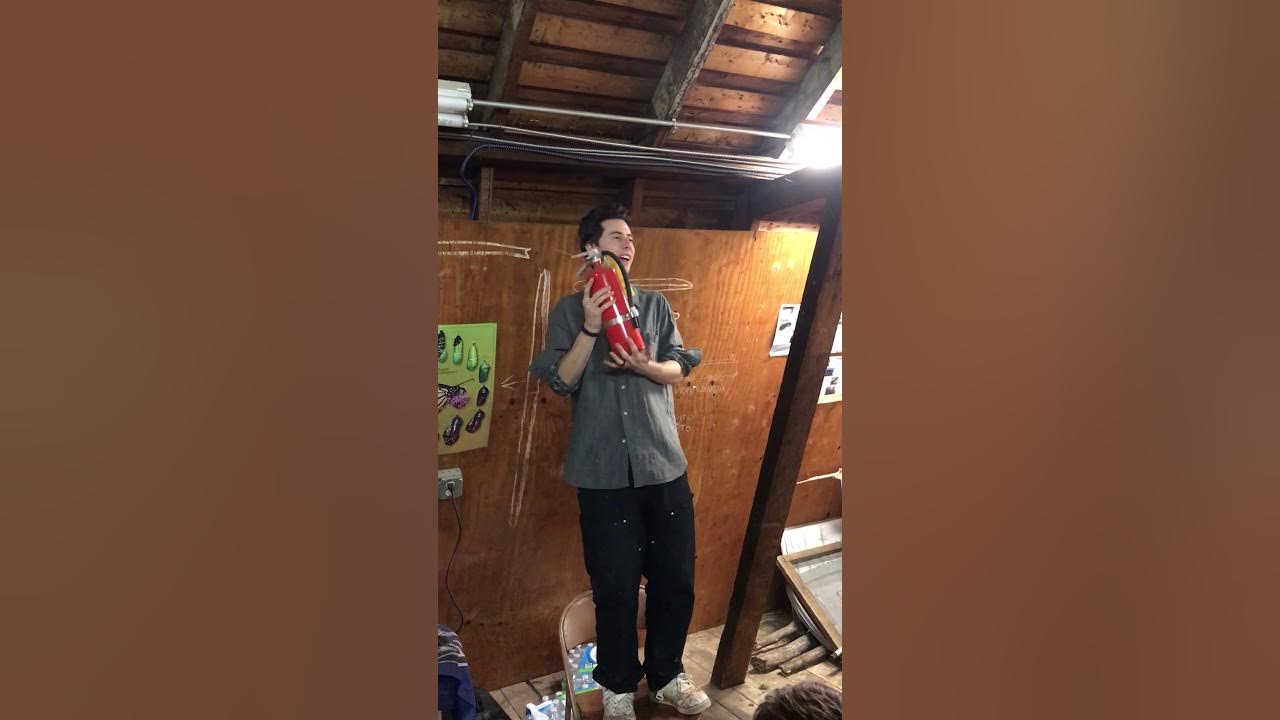 How to use a fire extinguisher FUNNY! YouTube