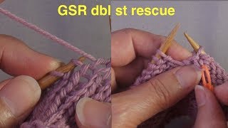 How to Fix a German Short Row double stitch