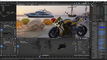 BLENDER Videocourse - 21 - Materials and Channels, Metallic, Roughness, Glossiness, Refraction, IOR