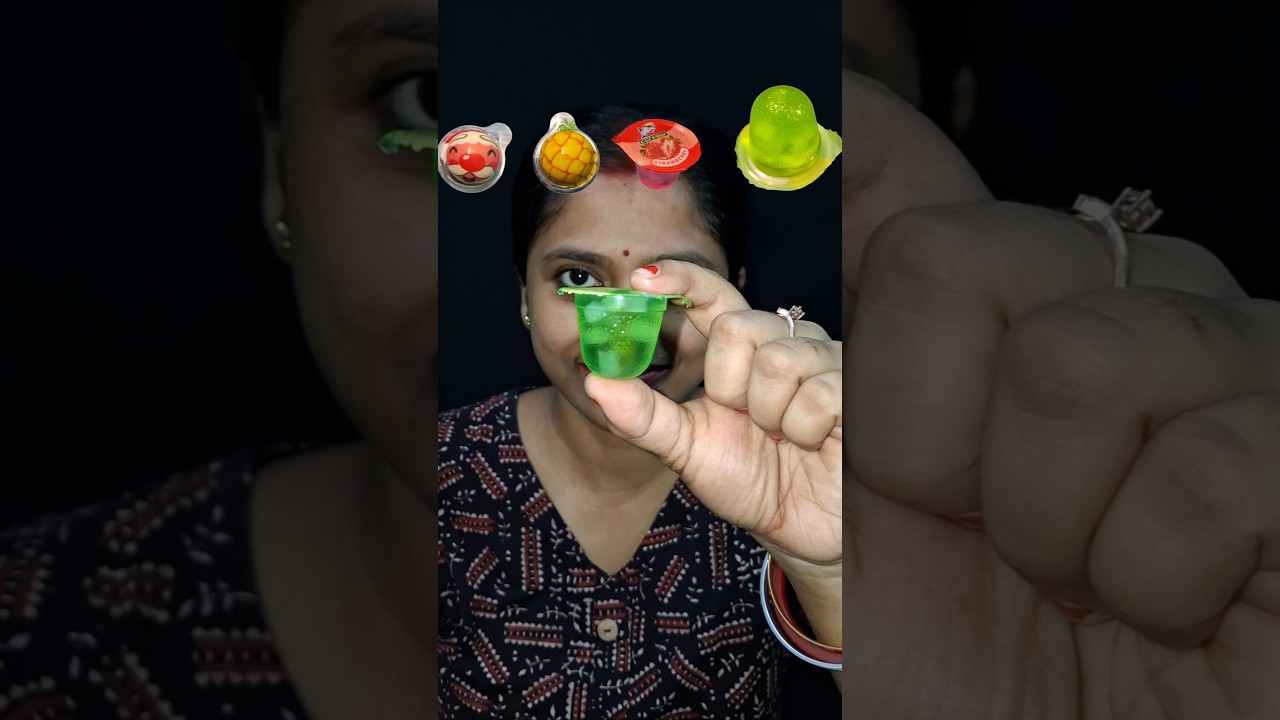 kiwi jelly emoji eating challenge asmr #youtubeshorts #shortsfeed #shorts #asmr #jelly