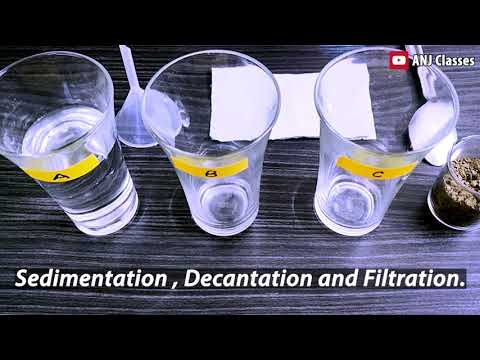 Video: Hvad er forskellen mellem sedimentation og dekantering?